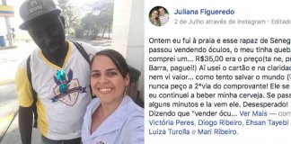 Mulher comprou óculos na praia por R$35 sem se aperceber que na realidade pagou R$350