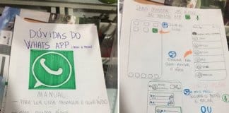 Jovem cria manual ilustrado para avó da namorada aprender a usar WhatsApp