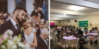 Casal recém-casado troca a sua festa de casamento por jantar para famílias carenciadas