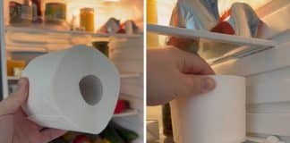 Razão pela qual as pessoas estão colocando papel higiênico dentro da geladeira