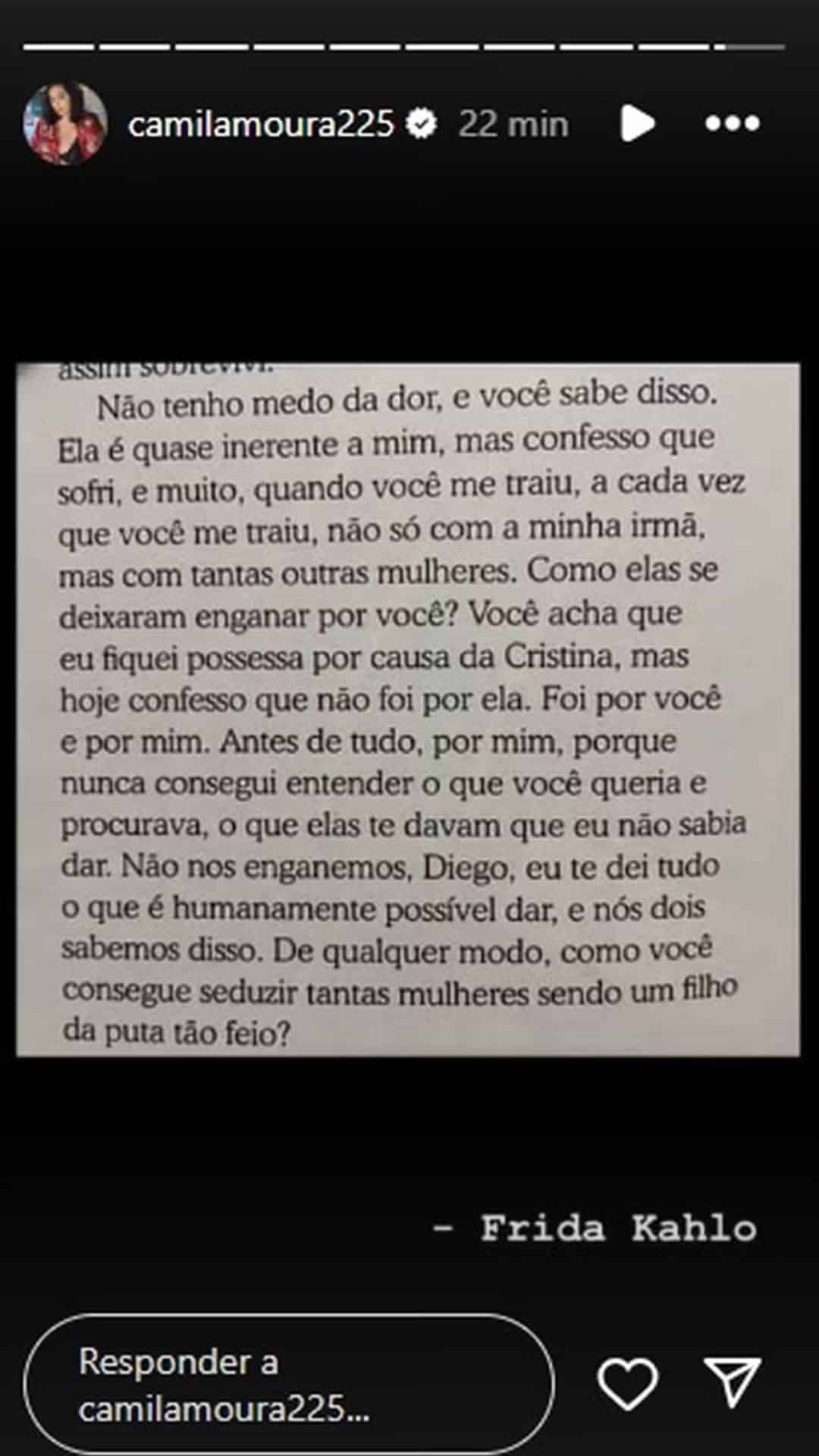 sabiaspalavras.com - Esposa de Buda, Camila Moura, detona marido: “Como consegue seduzir tantas mulheres sendo tão feio?”