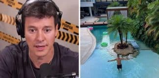 Rodrigo Faro revela que limpa pessoalmente sua piscina luxuosa para economizar R$400