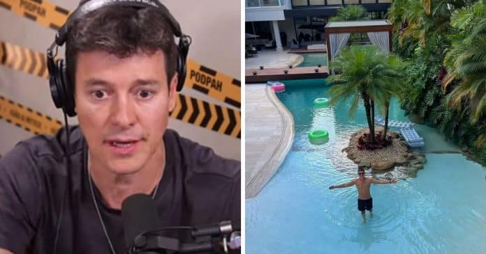 Rodrigo Faro revela que limpa pessoalmente sua piscina luxuosa para economizar R$400