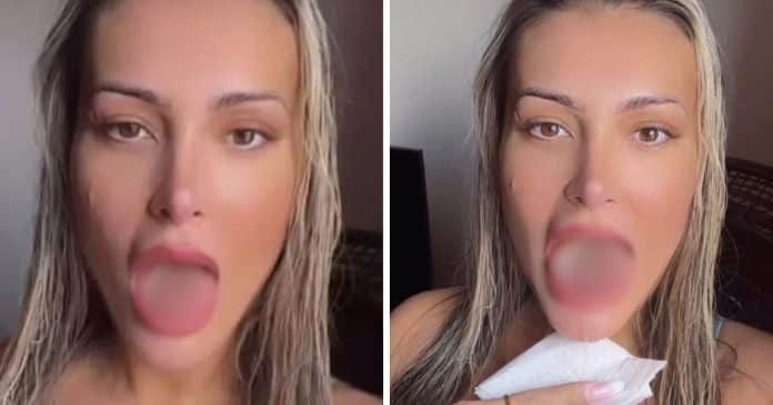 Andressa Urach é criticada nas redes sociais ao mostrar sua “língua de cobra”: ‘Parabéns, ficou ridículo’