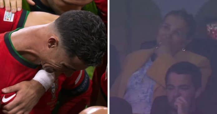 Cristiano Ronaldo tem ataque emocional ao ver sua mãe em lágrimas após perder um pênalti na Eurocopa: “Não consigo”