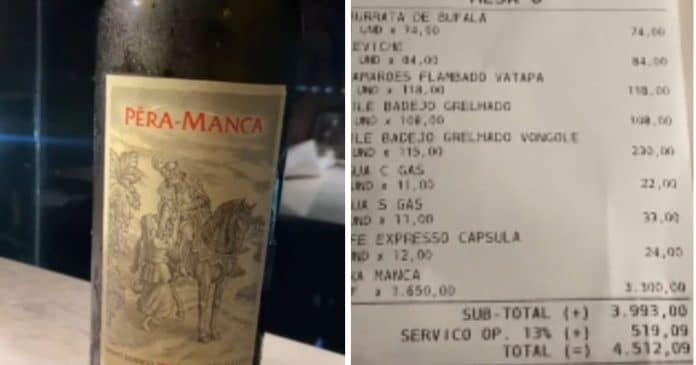 Jovens confundem preço de vinho e pagam R$1.650 em cada garrafa: “Desespero”