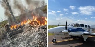 VÍDEO: Mais um acidente aéreo no Brasil – Aeronave cai em Mato Grosso e não há nenhum sobrevivente