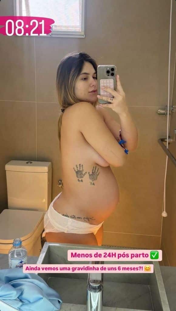 sabiaspalavras.com - Virginia mostra como ficou sua barriga após parto do terceiro filho: “Menos de 24 horas”