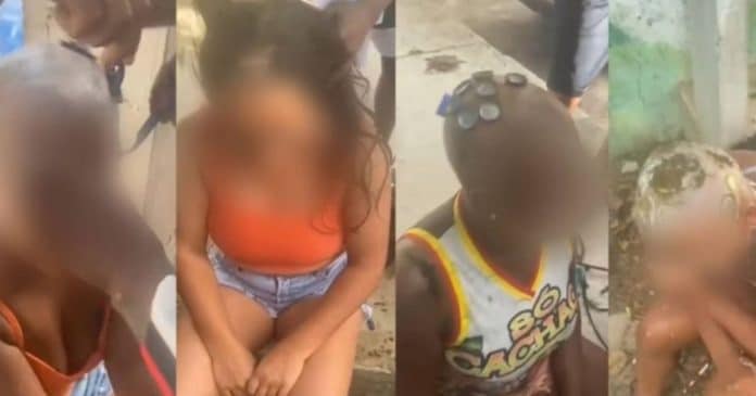 VÍDEO: Mulheres são humilhadas ao terem cabelo raspado à força no Rio e motivo choca a web