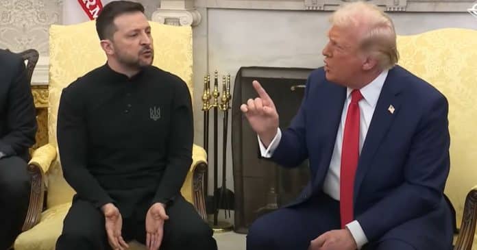 Microfone captura o que Trump disse antes de Zelenskyy ser expulso do Salão Oval